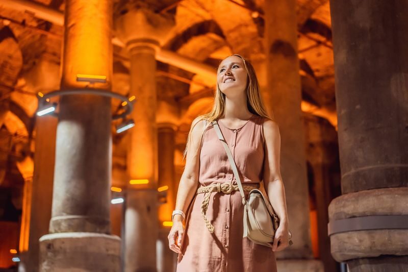 Istanbul Hagia Sophia & Basilica Cistern Half-Day Tour - Below ground at the Basilica Cistern