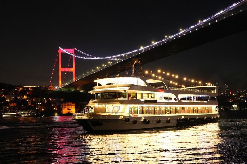Istanbul Night Cruise with Dinner and Traditional Performances - At a glance: dinner, dancing and Bosphorus landmarks