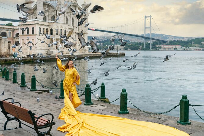 Istanbul Photo Shooting With Flying Dress - Behind the Scenes of the Shoot