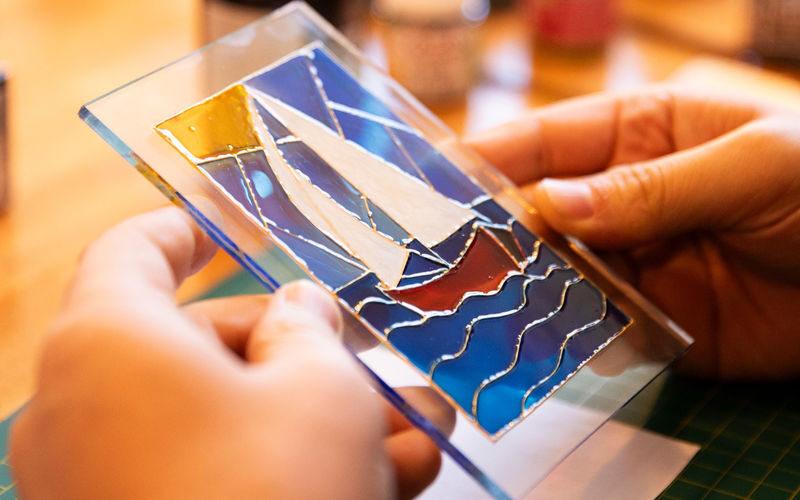 Istanbul Stained Glass Sun Catcher Painting Workshop - Why the Karakoy location works