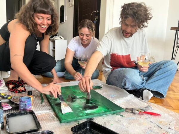 Istanbul: Wine and Paint Workshop With Turkish Fabrics - How to Reserve Your Spot