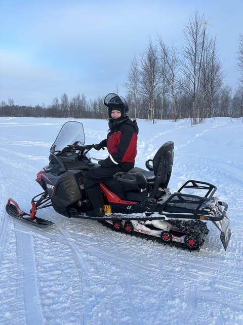 Ivalo: Snowmobile Safari, Meet&Feed Reindeers, Inc Lunch - Snowmobile Driving Experience