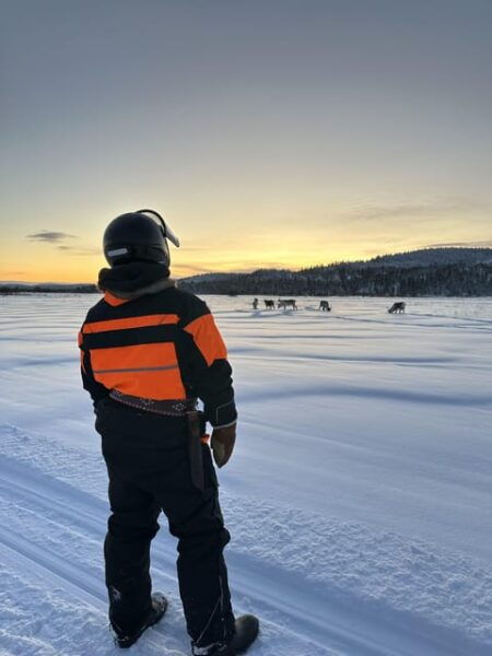 Ivalo: Snowmobile Safari, Meet&Feed Reindeers, Inc Lunch - Lunch in a Lappish Teepee