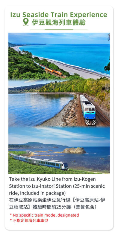 Izu Atami: Mount Omuro (including cable car)/Cactus Zoo & Jogasaki Coast & Kadowaki Suspension Bridge Day Tour (Small Group with complimentary Sea View Train Ticket) - The sea-view train and cactus zoo need a closer look