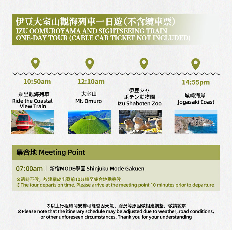 Izu Mount Omuro Day Trip: Stunning Atami Coastline/Ocean View Train Optional & Mount Omuro Ropeway & Jogasaki Coast Secret Adventure & Ito Marine Town Stroll - Jogasaki Coast and the Kadowaki bridge