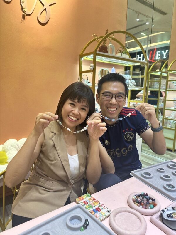 Jade Bracelet Workshop by Floral Knots at Orchard Gateway - Choosing standard jade or paying for the upgrade