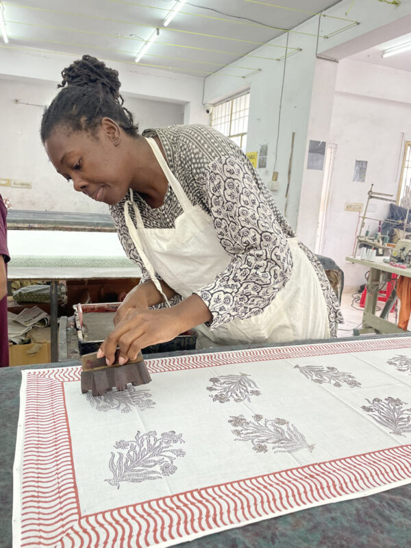 Jaipur Handblock Workshop Experience l Do It yourself - Your turn at the printing table