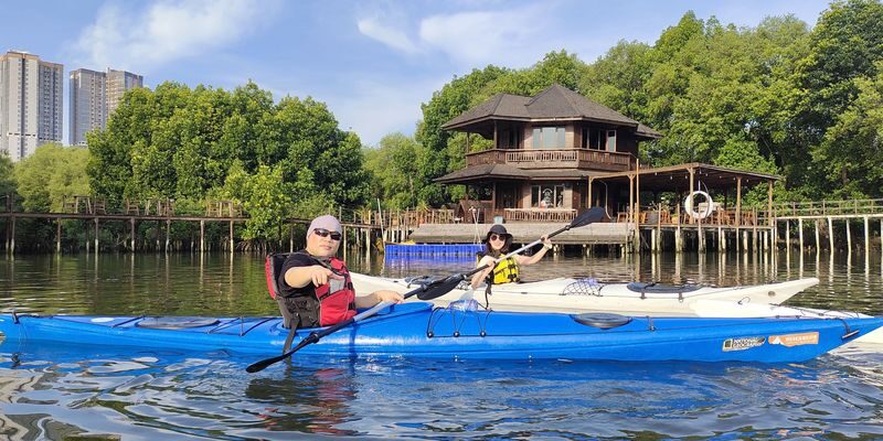 Jakarta Canoeing Mangrove Experience - Pantjoran PIK and the small man-made beach