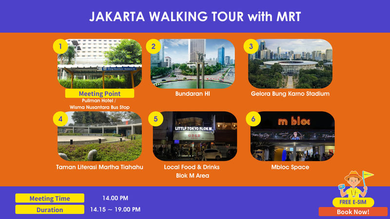 Jakarta Walking Tour with MRT | Multilingual Guide - Starting at Bundaran HI