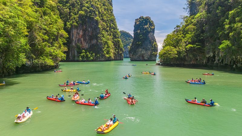 James Bond, Phang Nga Bay and Hong Island Tour from Phuket - The first stops: bay views and Panak Island