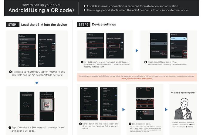 Japan Tokyo Osaka NINJA 4G/5G eSIM Data Card 1GB/2GB per day - Analyzing the eSIM Experience: What You Can Expect