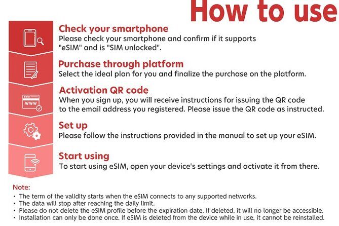 Japan Tokyo Osaka NINJA 4G/5G eSIM Data Card 1GB/2GB per day - Practicalities to Keep in Mind