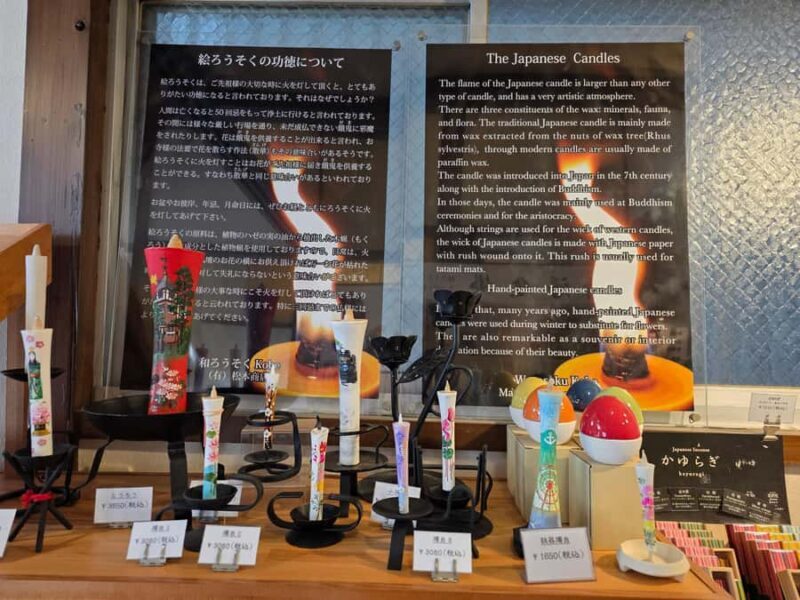 Japanese candle making experience, visit to a sake brewery, and tasting - The Logistics and Practical Details