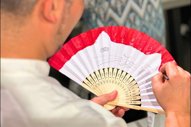 Japanese Fan Painting Workshop ~ in a Retired Tokyo Flower Shop - Workshop Overview