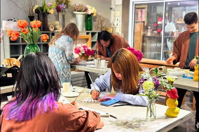 Japanese Fan Painting Workshop ~ in a Retired Tokyo Flower Shop - Location Details
