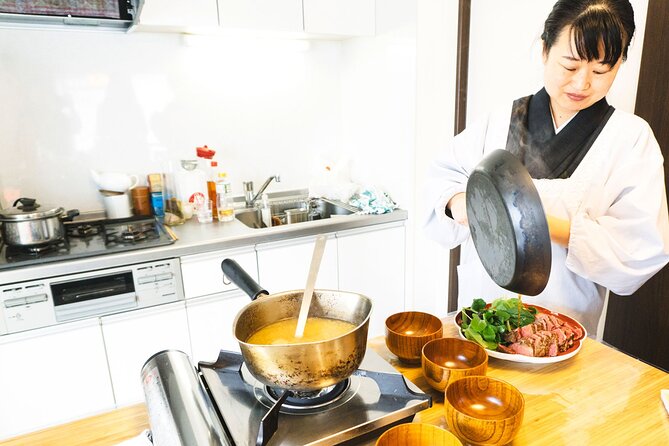 Japanese In-Home Cooking Lesson and Meal With a Culinary Expert in Osaka - Booking Details