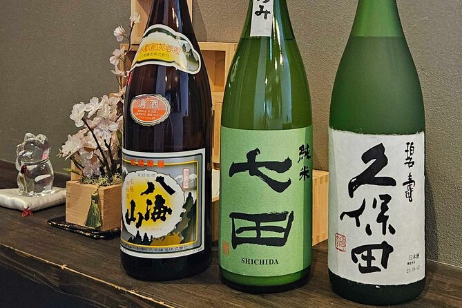 Japanese Sake Tasting Experience Japanese Snack Set (Asakusa) - Sake Varieties Available