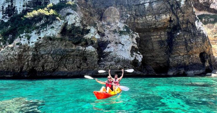 Jávea: Cala Portixol Kayak Tour With Snorkel & Cliff Jumping - Tour Description