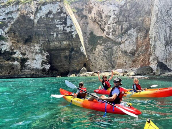 Jávea: Cala Portixol Kayak Tour With Snorkel & Cliff Jumping - The Sum Up