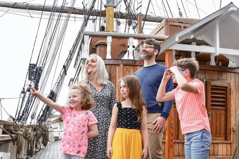 Jeanie Johnston Tallship Emigrant Experience in Dublin - On deck, below deck and into the cargo spaces