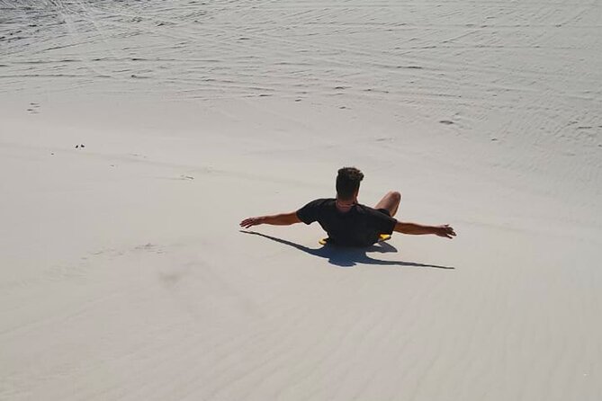 JEEP 4x4 and Classic Sandboarding Combo at Atlantis Dunes - Enjoy the Adrenaline Rush of Sandboarding