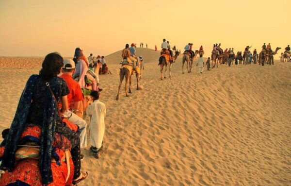 Jeep Safari, Camel Ride, Folk Dance & Buffet Dinner in Jaisalmer - Buffet Dinner at Desert Camp