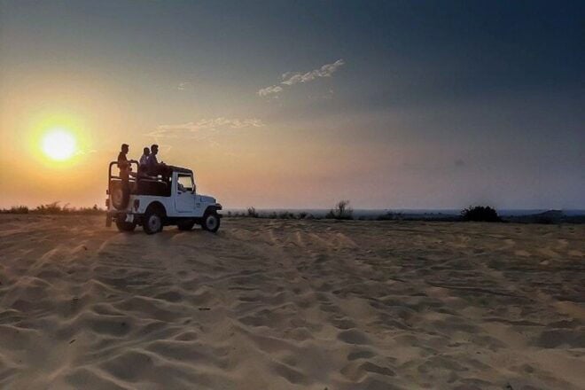 Jeep Safari, Camel Ride, Folk Dance & Buffet Dinner in Jaisalmer - Buffet Dinner at Desert Camp