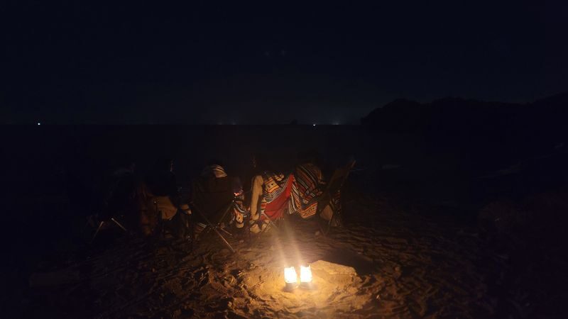 Jeju Camping Experience - Seasonal scenery, with weather in charge