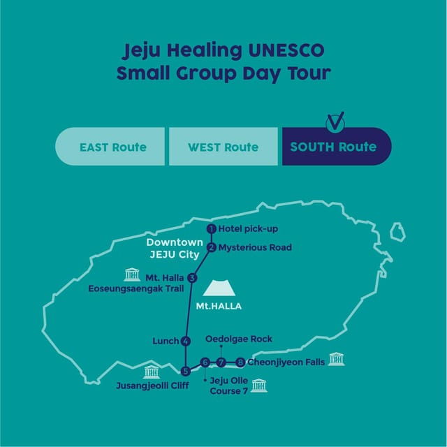 Jeju South: Healing UNESCO Small Group Day Tour - Experience and Activities