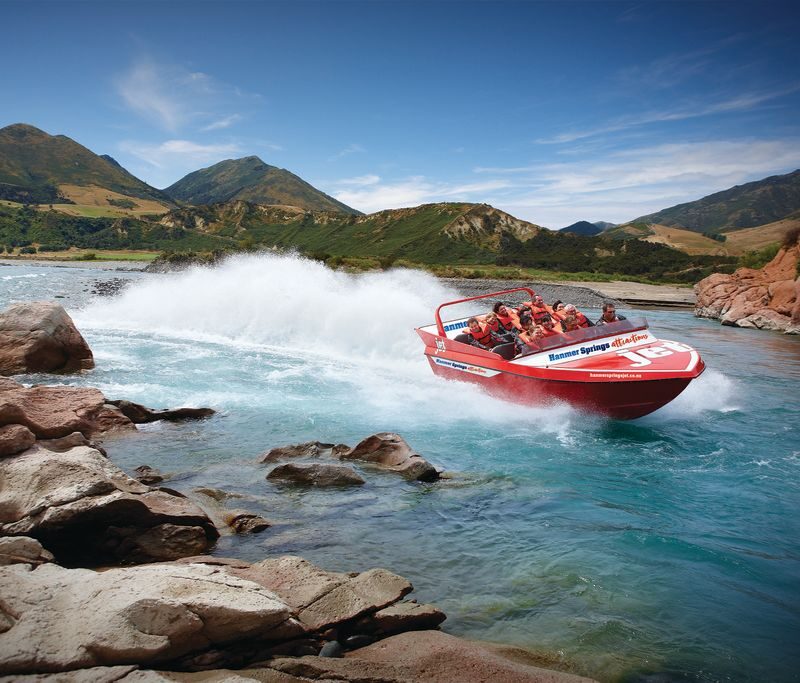 Jet Boating in Hanmer Springs - The thrill, and the scenery between spins