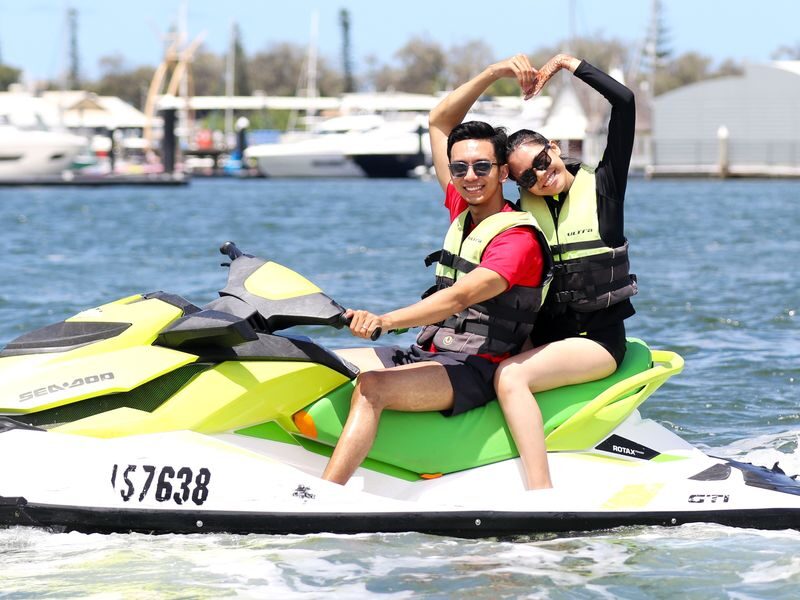 Jet Ski Safari and Island Tour on the Gold Coast - Starting at Main Beach, then getting comfortable on the ski