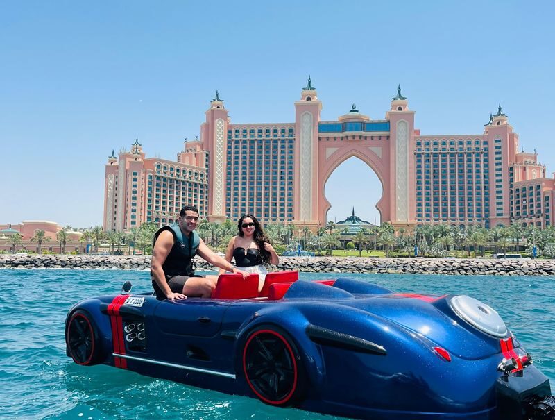 Jetcar Experience with Burj Al Arab View - A Jet Car ride with Dubai in the background