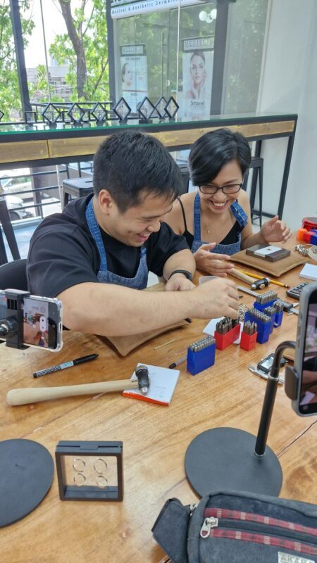 Jewelry Making Workshop in Quezon City - From flat silver to a finished piece