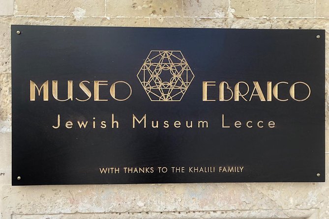 Jewish Museum Lecce - 45 Minutes Private Guided Tour - Tour Details