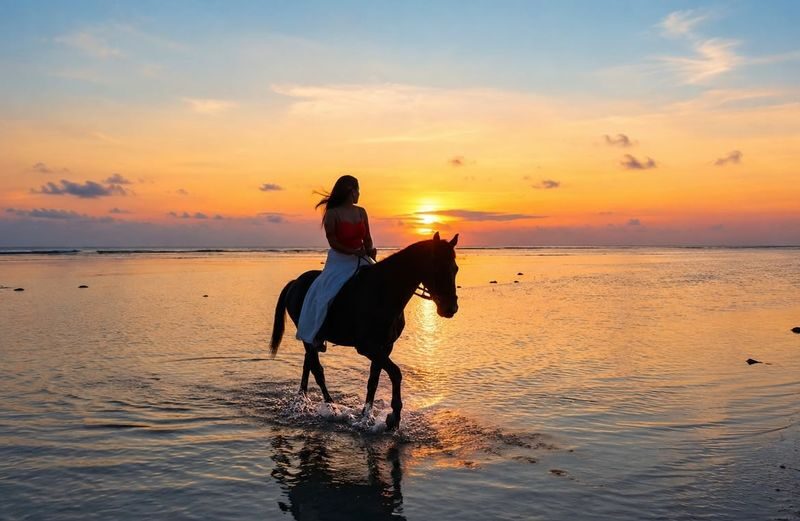 Jimbaran Beach Horse Riding with Optional Uluwatu Temple Tour - A gentle ride beside the Jimbaran surf