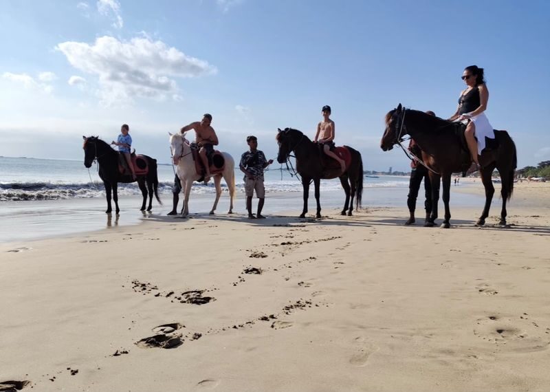 Jimbaran Beach Horse Riding with Optional Uluwatu Temple Tour - What happens from briefing to shoreline