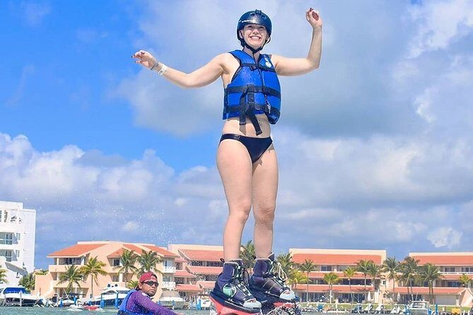 Jump in the air like a dolphin with the Flyboard extreme activity in Cancun - The Experience in Detail