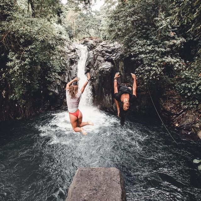 Jumping Sliding at Aling- Aling Waterfall and Handara Gate - Key Points