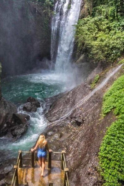 Jumping Sliding at Aling- Aling Waterfall and Handara Gate - Visiting Handara Gate