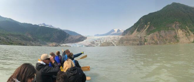 Juneau: Mendenhall Lake Canoe Tour - Full Description