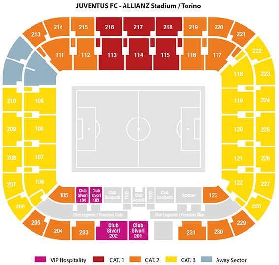 Juventus FC Match Ticket in Allianz Stadium - A match night at Allianz Stadium
