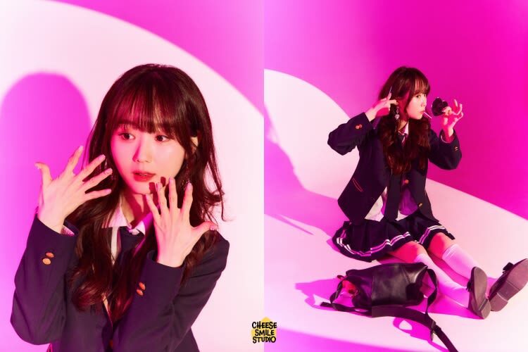 K-pop Idol Photo Shoot Package with Korean School Uniform Rental - Finding SEJI Gallery and arriving ready