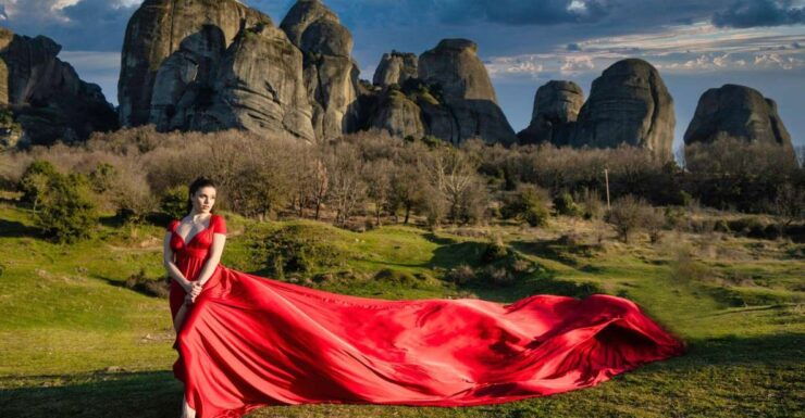 Kalabaka: Meteora Flying Dress Photoshoot - Pricing and Duration