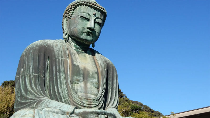 Kamakura Daibutsu & Enoden & Kamakura High School & Enoshima & Tsurugaoka Hachimangu One-Day Tour - The Great Buddha at Kotoku-in