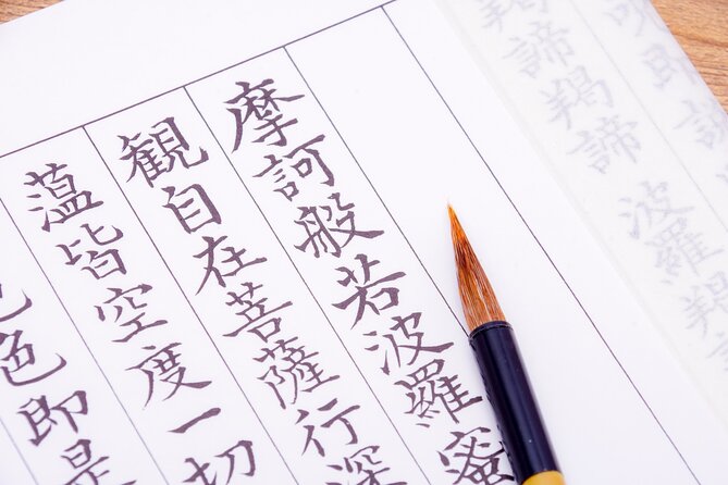 Kamakura Sutra Writing Experience With Licensed Guide From Tokyo - Art of Sutra Writing