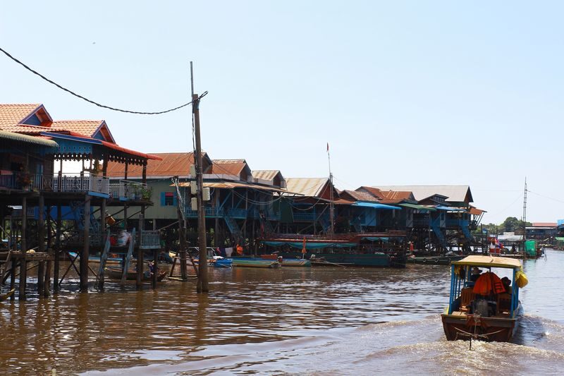 Kampong Phluk Floating Village Half-Day Small Group Tour - Open water and the return at sunset