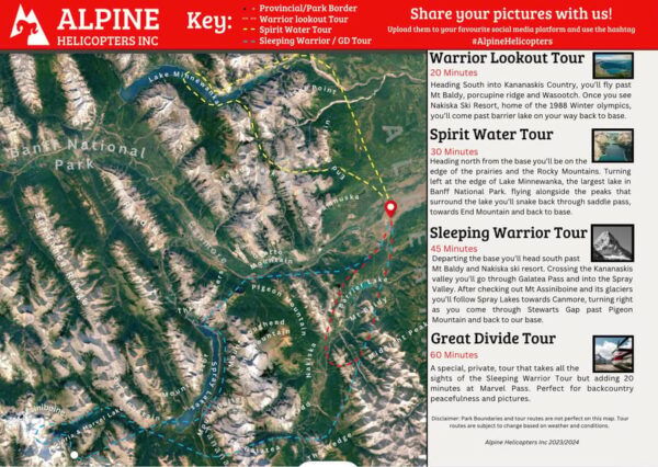 Kananaskis: 45 Minute Sleeping Warrior Helicopter Tour - Guided Tour Highlights