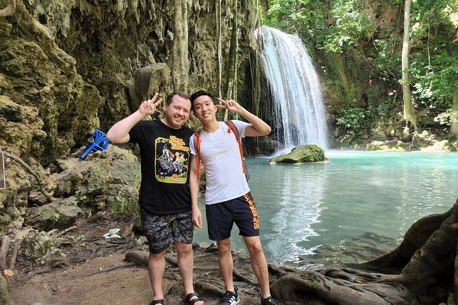 Kanchanaburi Erawan Waterfall Private Full Day Tour From Bangkok - Itinerary Overview