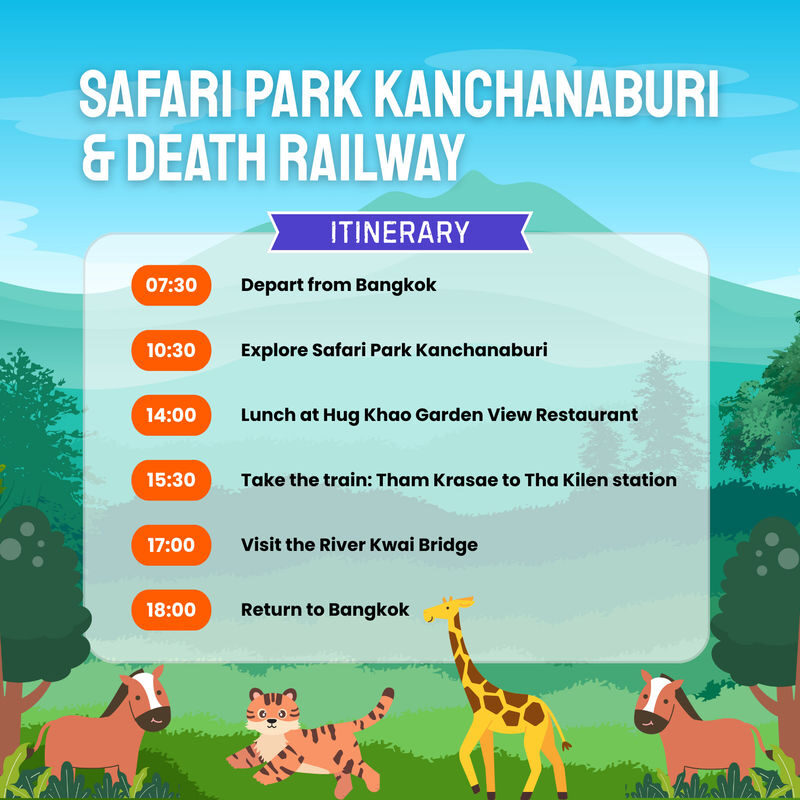 Kanchanaburi Safari Park & River Kwai Bridge Full-Day Private Tour - Is $72.99 good value?