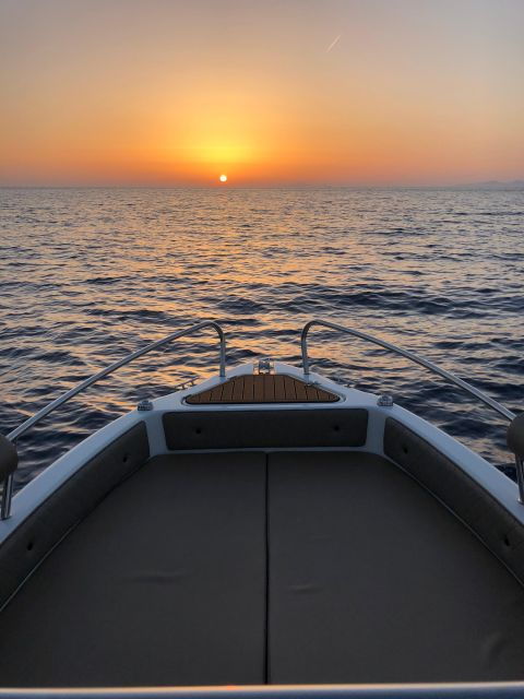 Karolos Rental Boats Santorini - Sunset Experience on Board